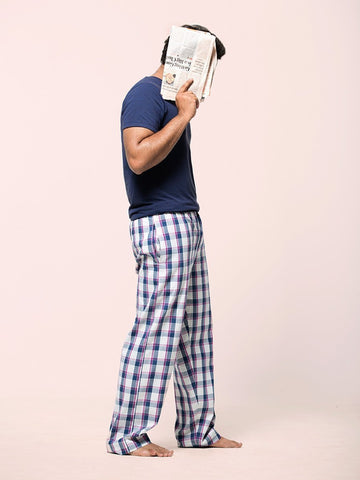 Iconic Purple & Blue Pyjama Pants