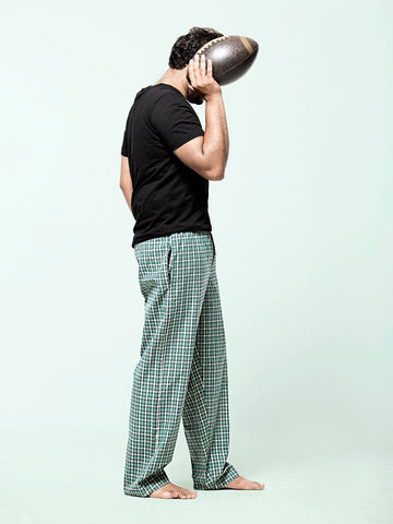 Green & Blue Checks Pyjama Pants
