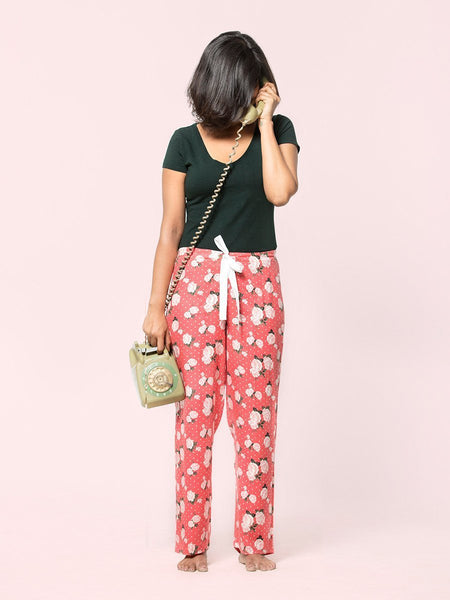 White Roses Pyjama Pants