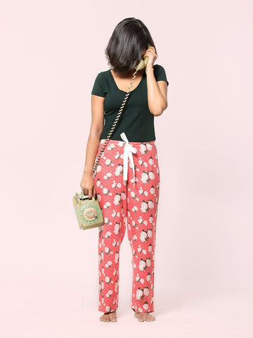 White Roses Pyjama Pants